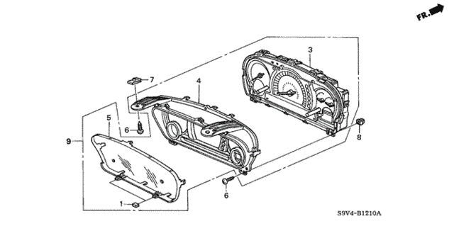 Meter Components (NS) (-'05) for 2005 Honda Pilot #0