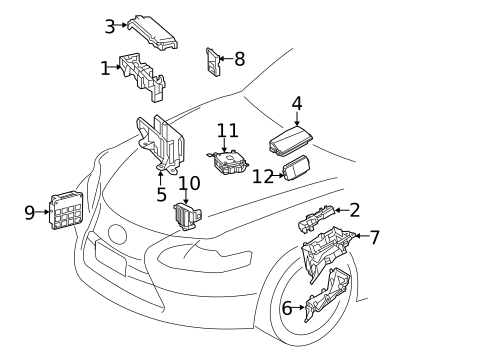 Fuse & Relay for 2023 Lexus RC300 #0