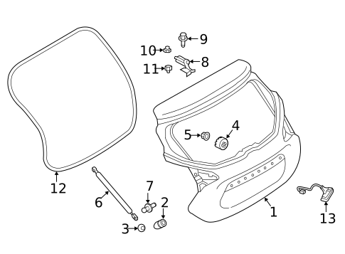 Gate & Hardware for 2025 Nissan Kicks Play #0