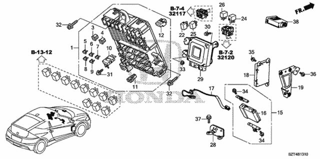 Control Unit (Cabin) (1) for 2012 Honda CR-Z #0