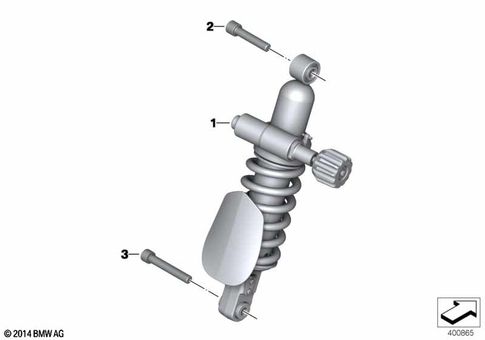 Spring Strut, Mounted Parts for 2021 BMW-Motorrad R 1250 R #1