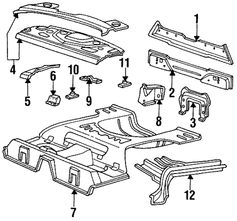 Rear Body for 1990 Mercury Cougar #0