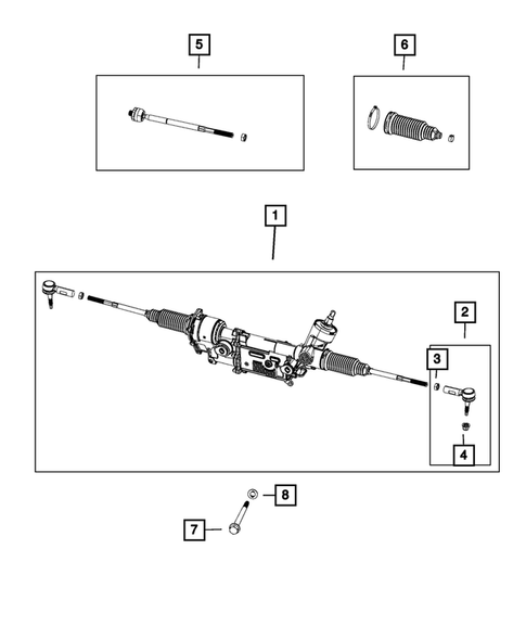 Steering Gear for 2020 Ram 1500 Classic #0
