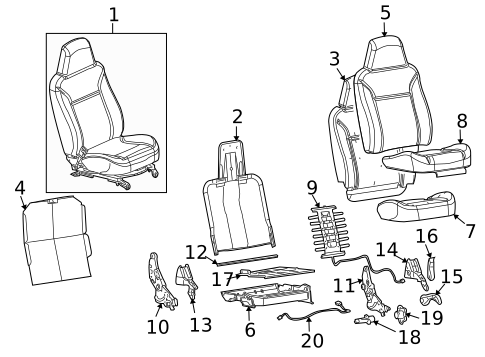 Front Seat Components for 2006 Isuzu i-350 #2
