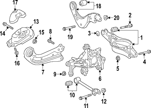 Rear Suspension for 2022 Toyota Avalon #2