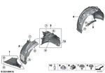 51719881324 - : Wheel Arch Cover, Front Section, Rgt Front for BMW Image