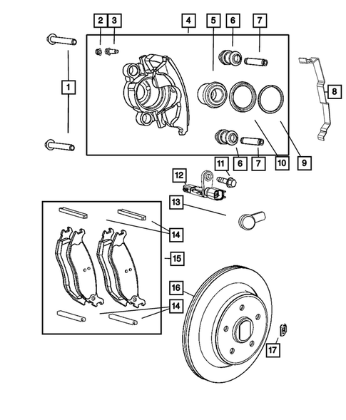 Rear Brakes for 2006 Jeep Liberty #0