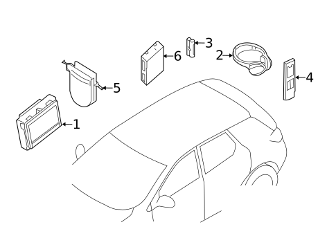 Entertainment System Components for 2018 Nissan Pathfinder #0