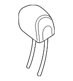 21397012508Q58 - Body: Headrest, Outer for Mercedes-Benz Image