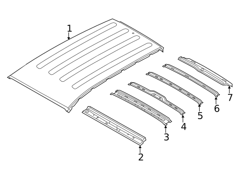 Roof & Components for 2022 Hyundai Santa Fe #0