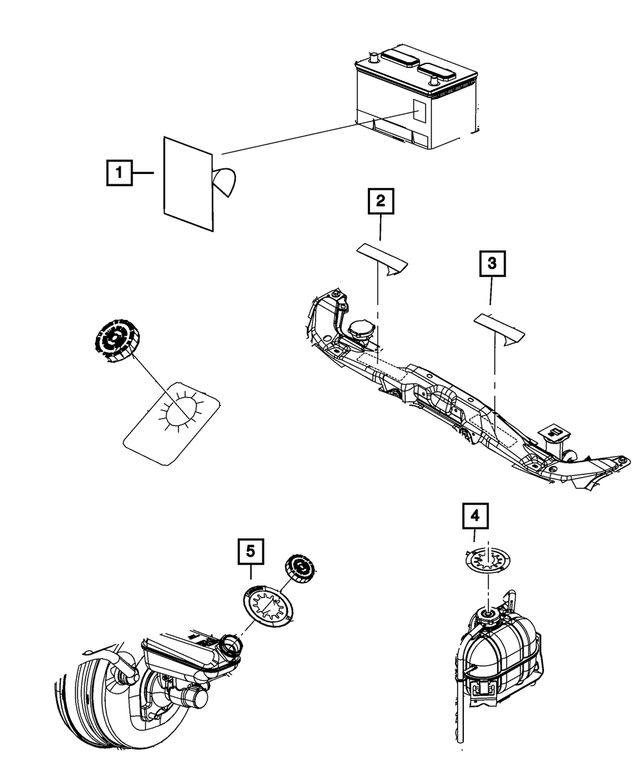 47480504AA - Labels: Vehicle Emission Control Information Label for Mopar Image