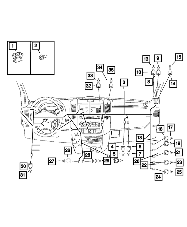 68016728AA - Electrical: Terminal for Mopar Image