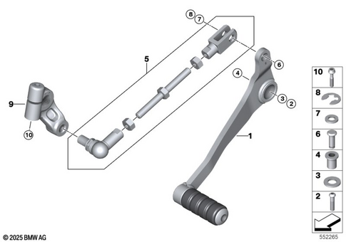 Outside Shift-Control Components for 2026 BMW-Motorrad F 450 GS #0
