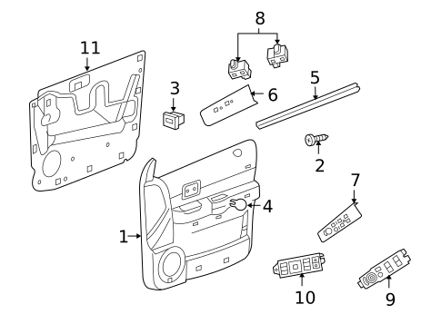 Front Door for 2009 Dodge Durango #2