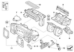 64116933900 - Heater and Air Conditioning: Empty Housing, Evaporator for BMW Image