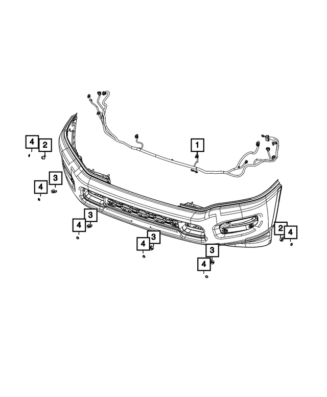 68377333AD - Electrical: Front Fascia Wiring for Mopar Image