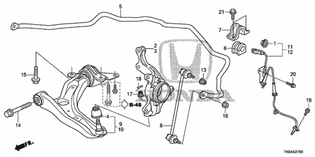 Front Lower Arm for 2013 Honda Fit #0