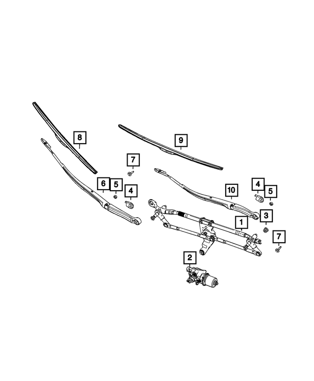 68505535AA - Electrical: Wiper Arm Cap for Mopar Image