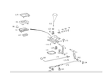 1245846738 - Gearshift Mechanism: Sticker for Mercedes-Benz: 190D, 190E, 260E, 300E, 300TE, 400E, 400SEL, 500E, 500SEL, 500SL, C220 Image