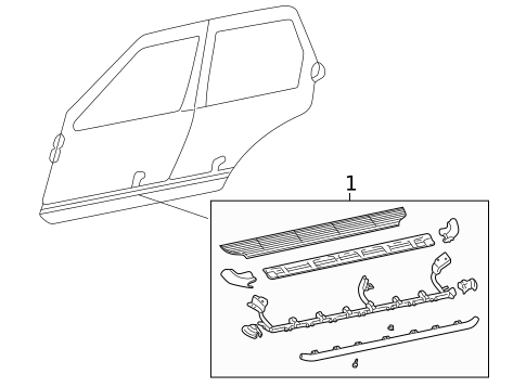 Exterior Trim - Pillars for 2000 Nissan Pathfinder #0