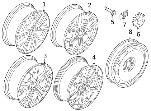 Wheel for 2025 BMW X2 #0
