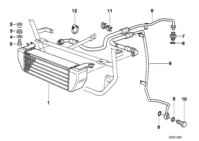 17211341980 - : Oil Cooler for BMW-Motorrad Image