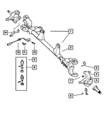 5014326AA - Front Suspension &amp; Drive: Bolt, Mounting for Mopar Image