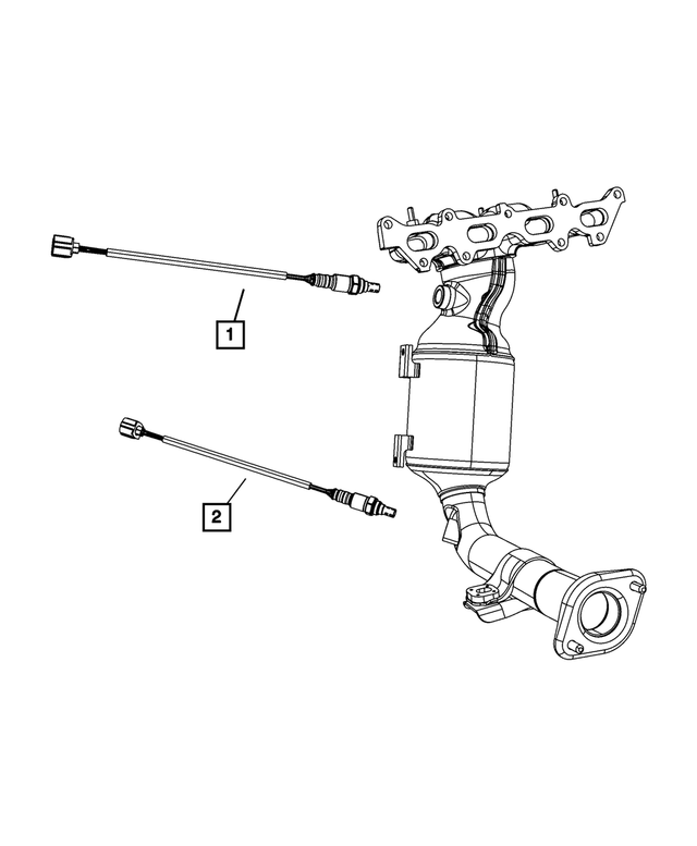 68088204AA - Electrical: Oxygen Sensor for Mopar Image
