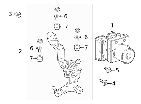 ABS Components for 2021 Lexus ES250 #0