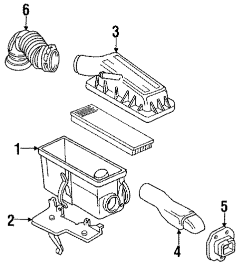 Air Intake for 1994 Jeep Wrangler #0