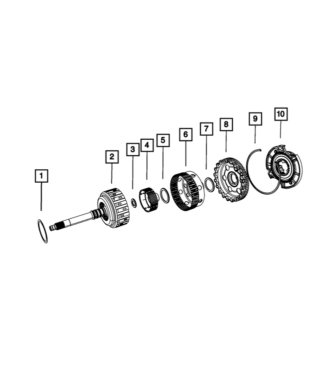 68019787AA - AS68RC; 6-Speed; Automatic Transmission: Rear Clutch Thrust Washer for Mopar Image