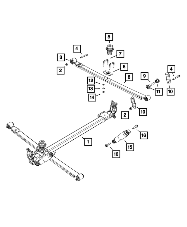 68293841AB - Rear Suspension: Rear Axle Assembly for Mopar Image image