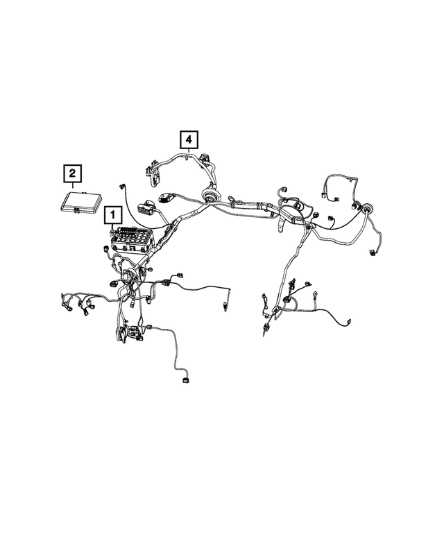 « 68498678AB –  : Projecteur/tablier Cablage pour Mopar Image »