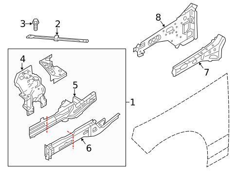 Structural Components & Rails for 2019 Land Rover Range Rover #3