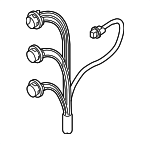 3565880J50 - Electrical: Socket &amp; Wire for Suzuki Image