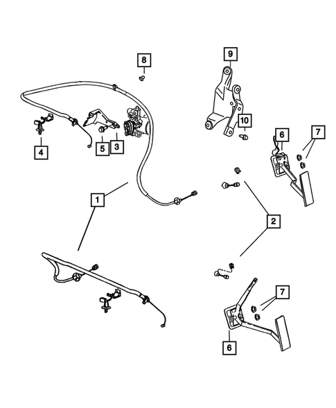 Throttle Controls for 2008 Chrysler PT Cruiser #1