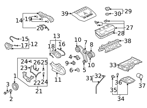 Oil Pan for 2013 Mitsubishi Outlander #1