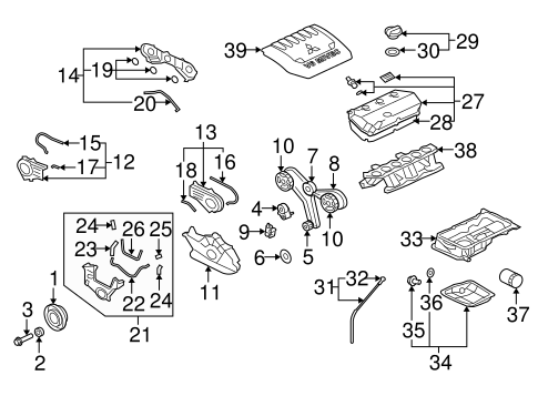 Engine Parts for 2012 Mitsubishi Outlander | OEM Parts Online