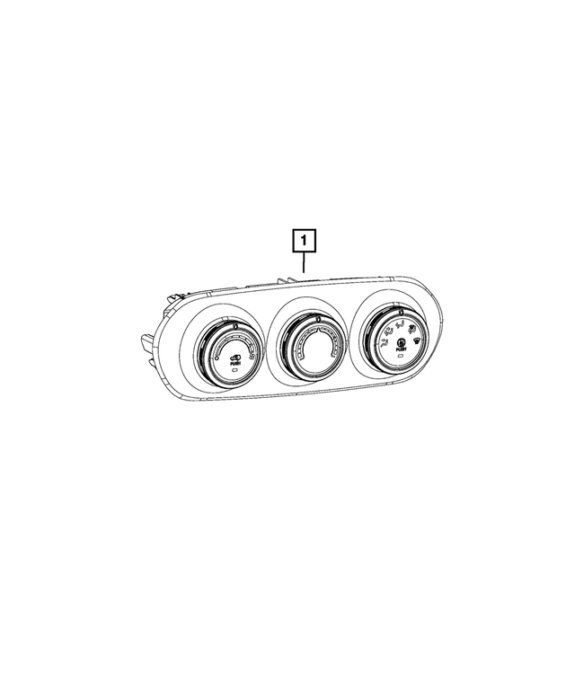 6VP37LXHAA - Electrical: A/c And Heater Control for Mopar Image