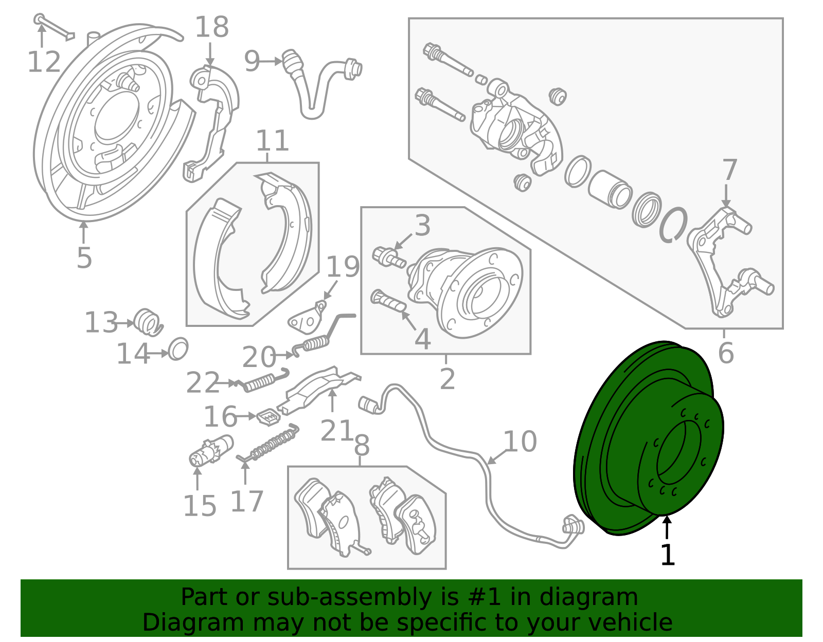 三菱純正 リアブレーキディスク 4615A192 2007-2015 Mitsubishi Rotor 4615A192 | OEM Parts Online