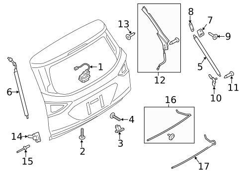Liftgate for 2016 Ford Escape #0