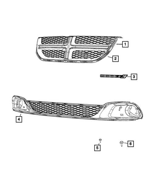 Grilles for 2019 Dodge Grand Caravan #0