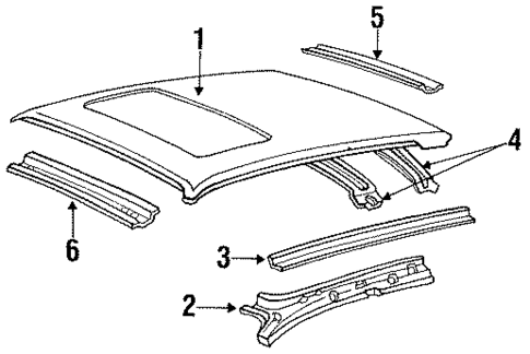 Roof for 1990 Lincoln Continental #0