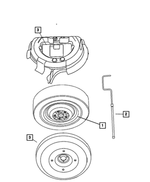 4743334AA - Wheels, Covers and Jacks: Spare Wheel for Mopar Image