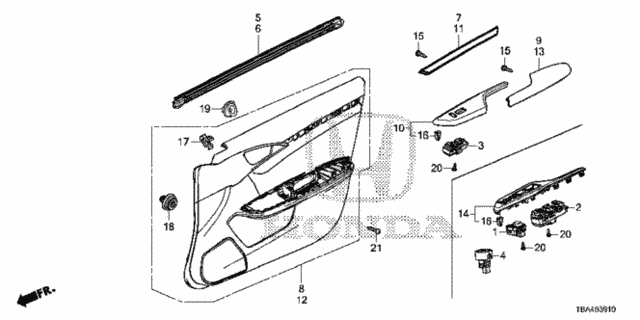 Front Door Lining for 2016 Honda Civic #0