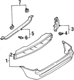 F7CZ17906BA - Body: Bumper Assembly for Ford: Escort | Mercury: Tracer Image