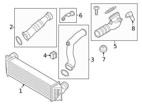 Intercooler for 2018 BMW 640i #0