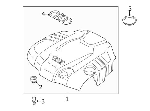 Engine Appearance Cover for 2015 Audi A8 Quattro #0