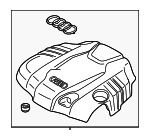4H0103925B - : Engine Cover for Audi: A8 Quattro Image