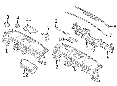 Instrument Panel for 2015 Kia K900 #0